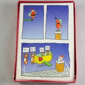 Holiday Home Jump Into The Holidays Boxed Set 18 Cards Envelopes Santa Reindeer